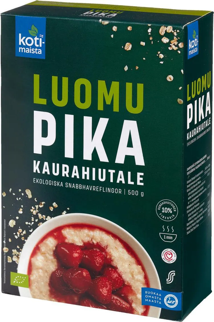 Kotimaista Luomu Pikakaurahiutale 500 g
