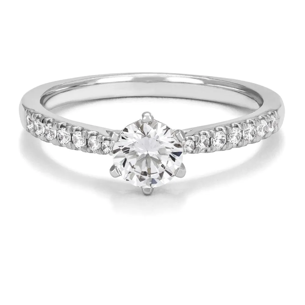 Fenia Vega laboratoriotimantti- sormus 0,63ct valkokulta