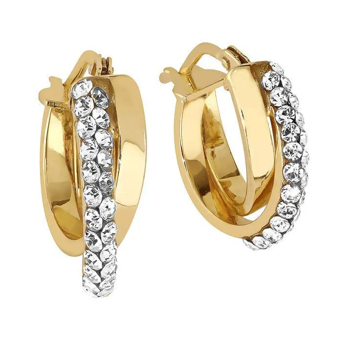 Timanttiset-kultakorut kultakorvakorut EBR109/2-0004