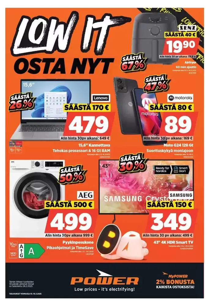 Power tarjoukset - 1