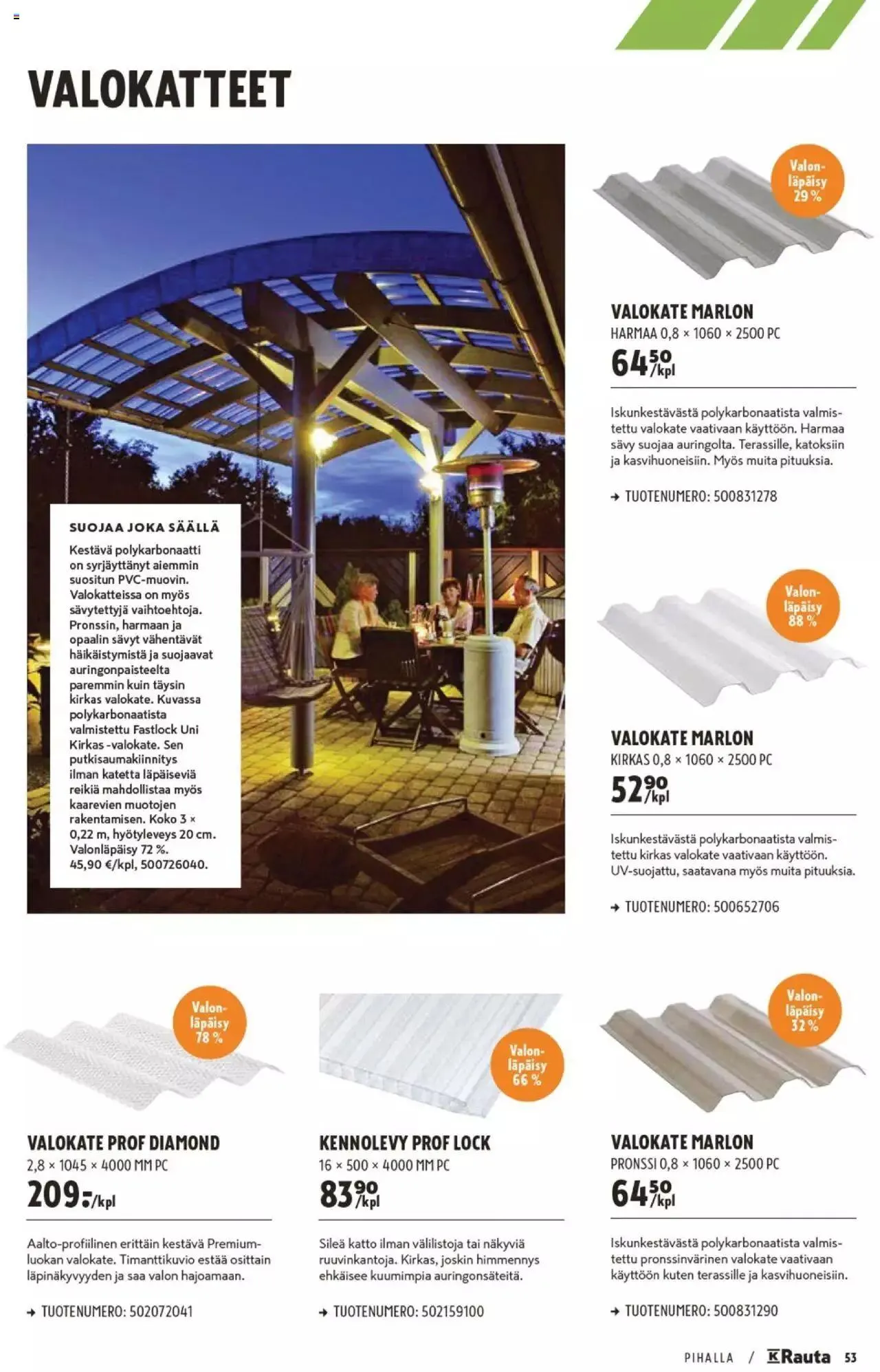 K-Rauta - Pihalla 2023 voimassa alkaen 27. maaliskuuta - 31. joulukuuta 2023 - Tarjouslehti sivu 53