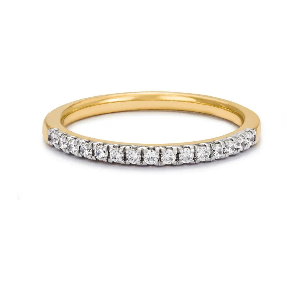 Fenia Capella laboratoriotimantti- sormus 0,19ct keltakulta