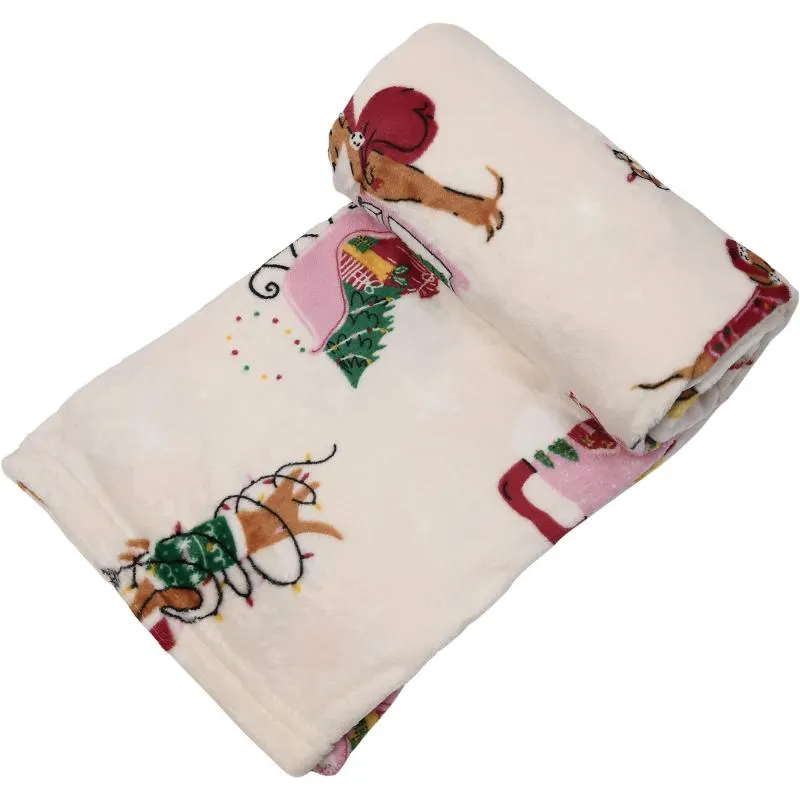 Torkkupeite Kotikulta 130 x 160 cm Joulukoirat