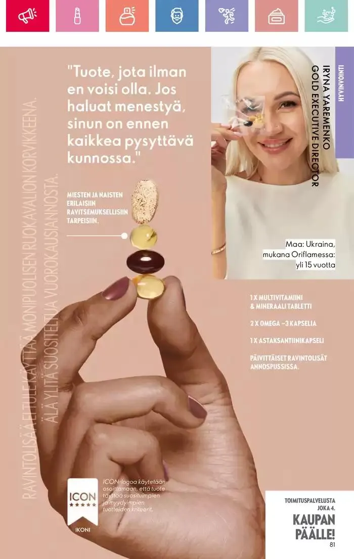 Oriflame tarjoukset voimassa alkaen 9. maaliskuuta - 29. maaliskuuta 2025 - Tarjouslehti sivu 81