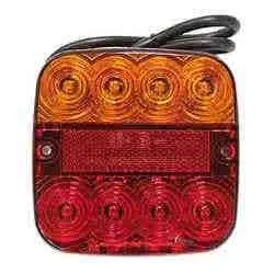 BL peräkärryn led-takavalo 12V 107x107x23mm