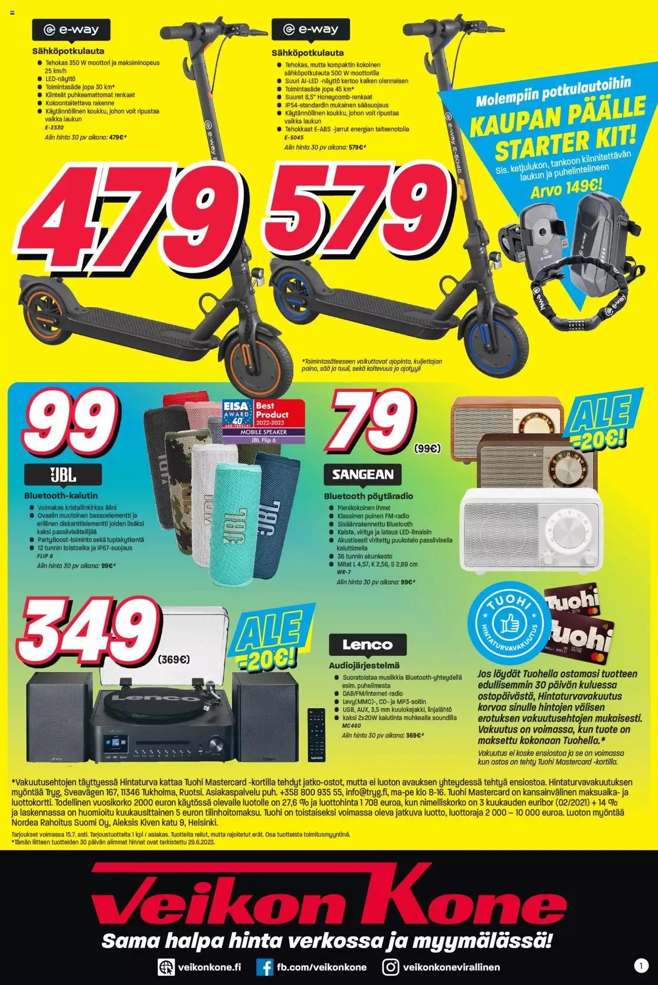 Veikon Kone tarjoukset voimassa alkaen 15. heinäkuuta - 31. joulukuuta 2023 - Tarjouslehti sivu 20