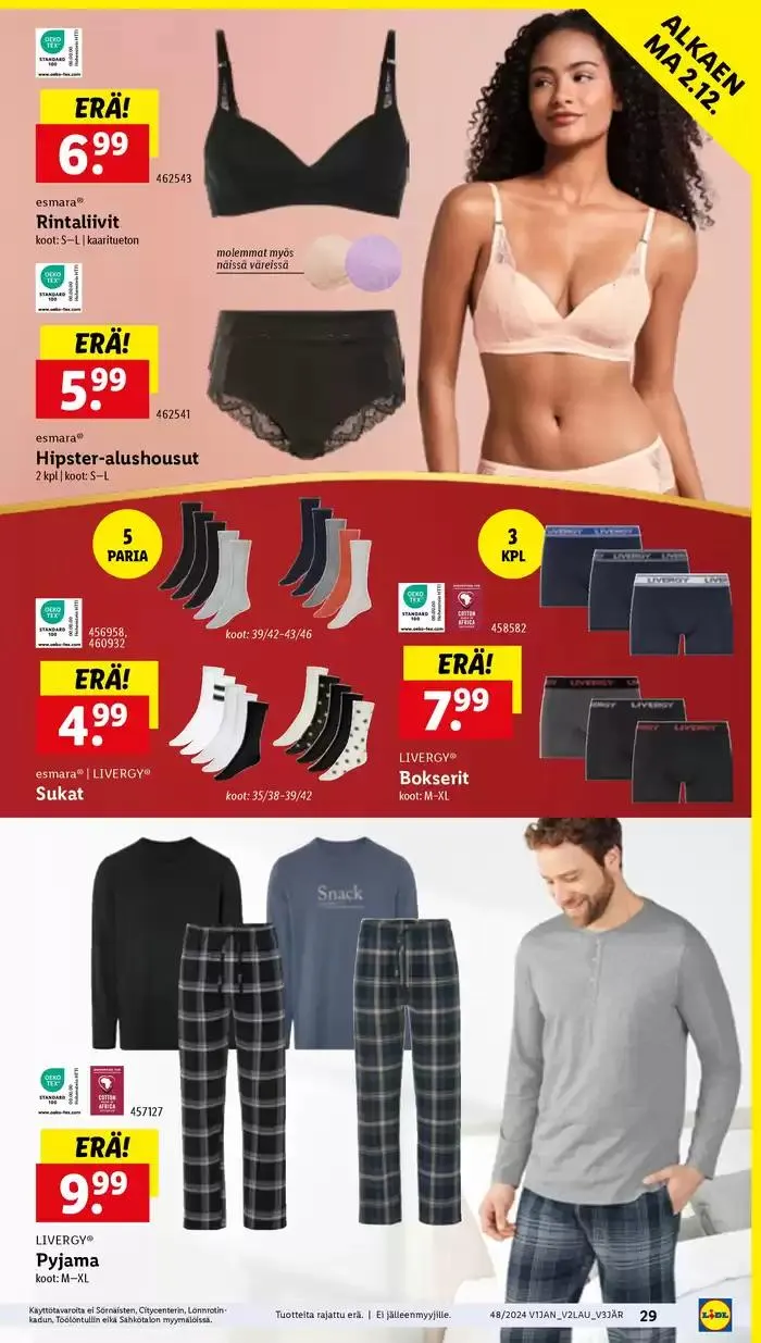 Houkuttelevia erikoistarjouksia kaikille voimassa alkaen 25. marraskuuta - 3. joulukuuta 2024 - Tarjouslehti sivu 33