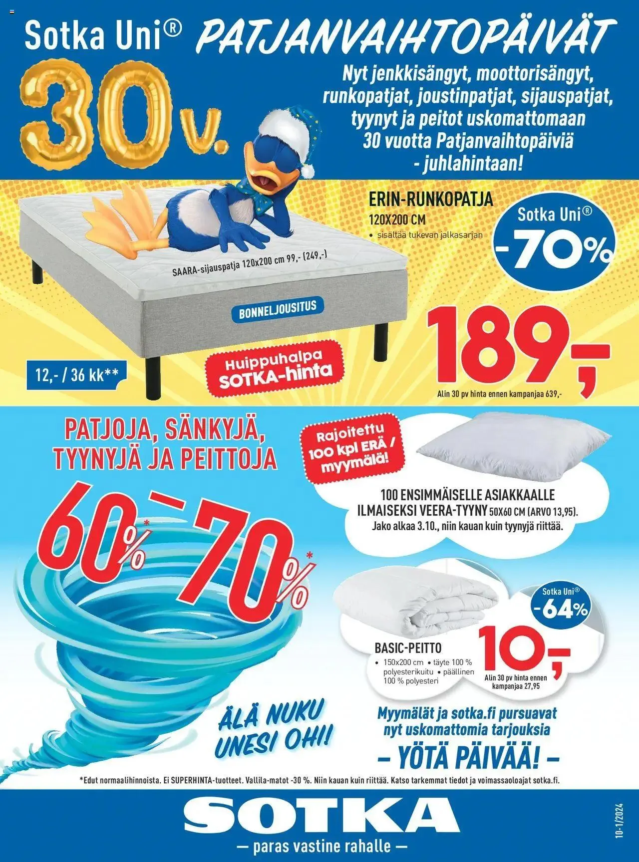 Sotka tarjoukset voimassa alkaen 1. lokakuuta - 31. joulukuuta 2024 - Tarjouslehti sivu 1