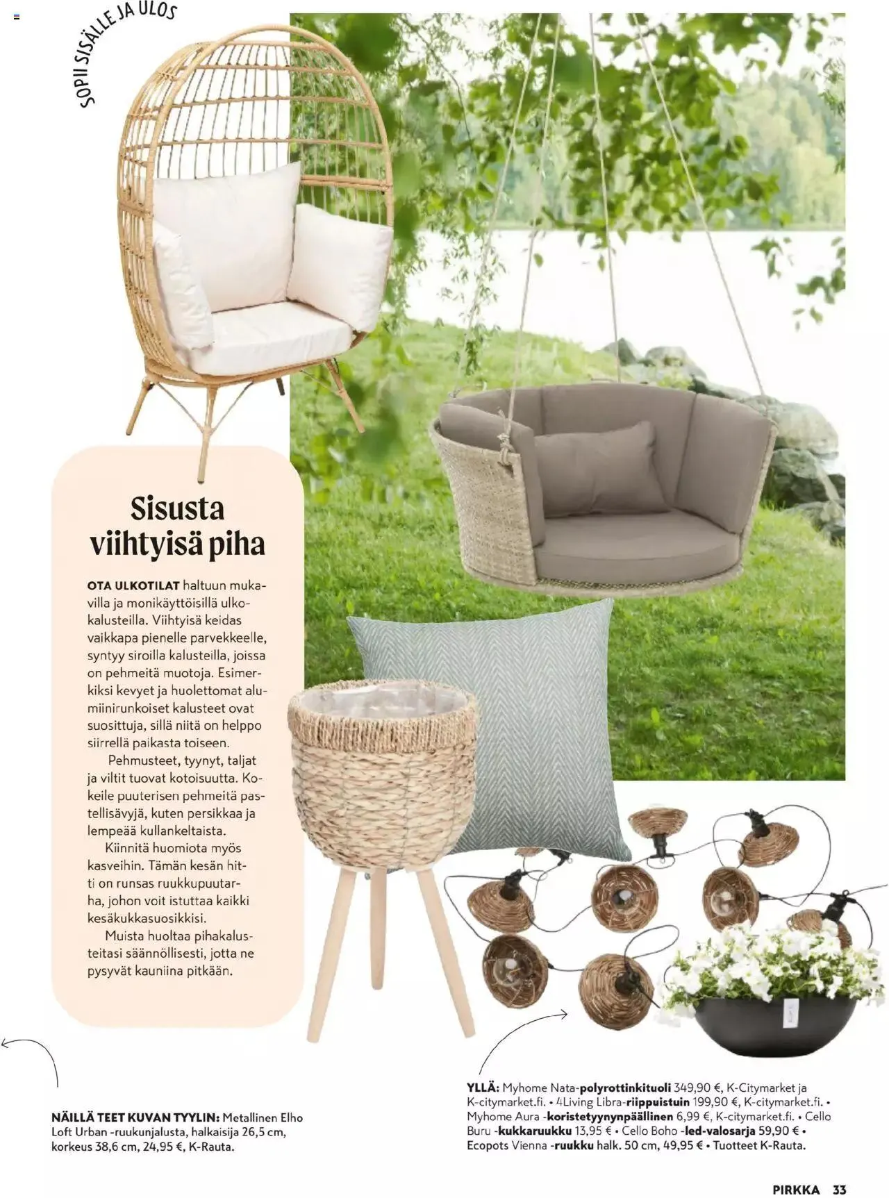 K-Market - Pirkka voimassa alkaen 27. maaliskuuta - 23. huhtikuuta 2024 - Tarjouslehti sivu 33
