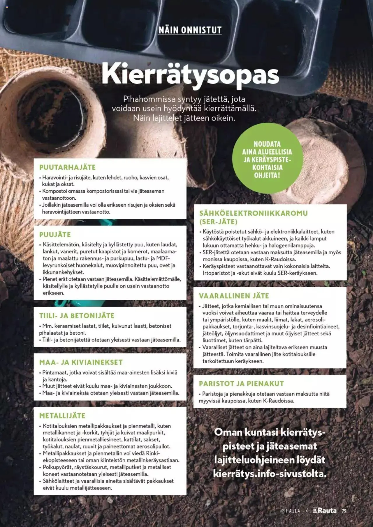 K-Rauta - Pihalla 2023 voimassa alkaen 27. maaliskuuta - 31. joulukuuta 2023 - Tarjouslehti sivu 75