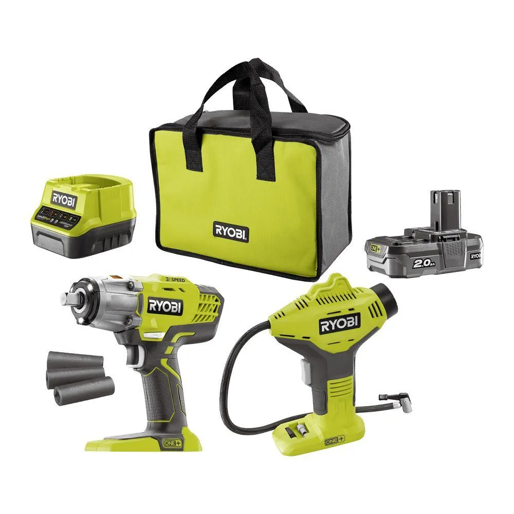 Ryobi ONE+ renkaanvaihtajan akkutyökalusarja R18IWPI-120S (2,0 Ah)