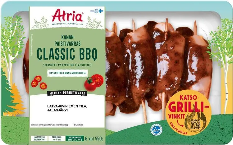 Atria Kanan Paistivarras Classic BBQ 550g