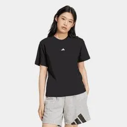 Essentials Small Logo Cotton T-Shirt, naisten t-paita