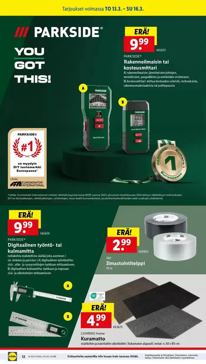 Lidl tarjoukset voimassa alkaen 10. maaliskuuta - 19. maaliskuuta 2025 - Tarjouslehti sivu 16