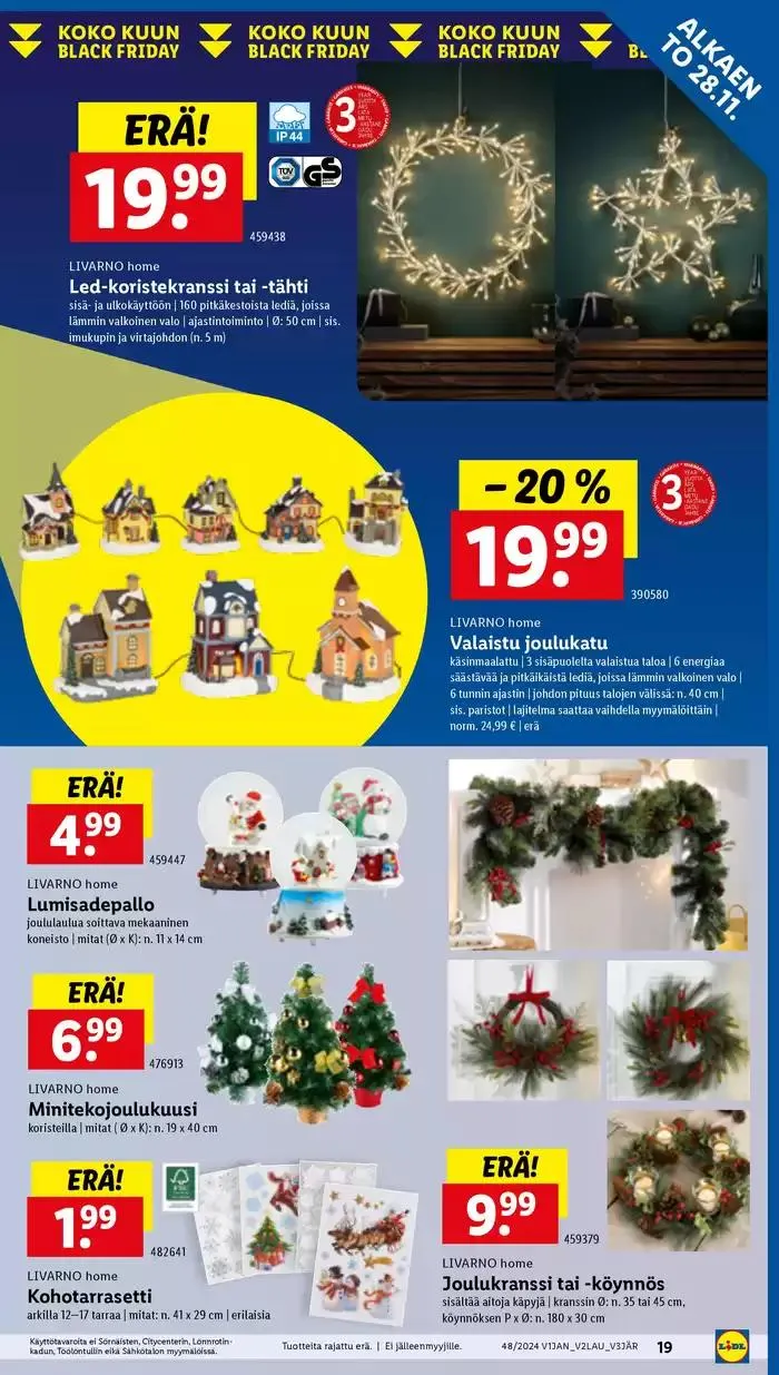 Eksklusiivisia diilejä asiakkaillemme voimassa alkaen 25. marraskuuta - 3. joulukuuta 2024 - Tarjouslehti sivu 21