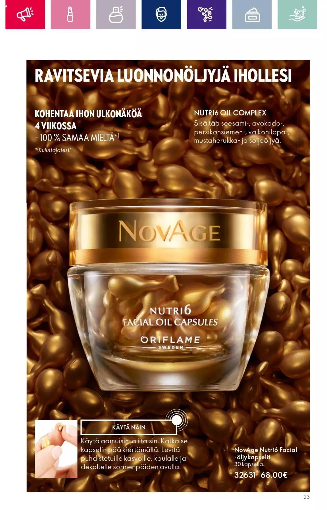 Oriflame - Esite 14 voimassa alkaen 13. syyskuuta - 3. lokakuuta 2023 - Tarjouslehti sivu 23