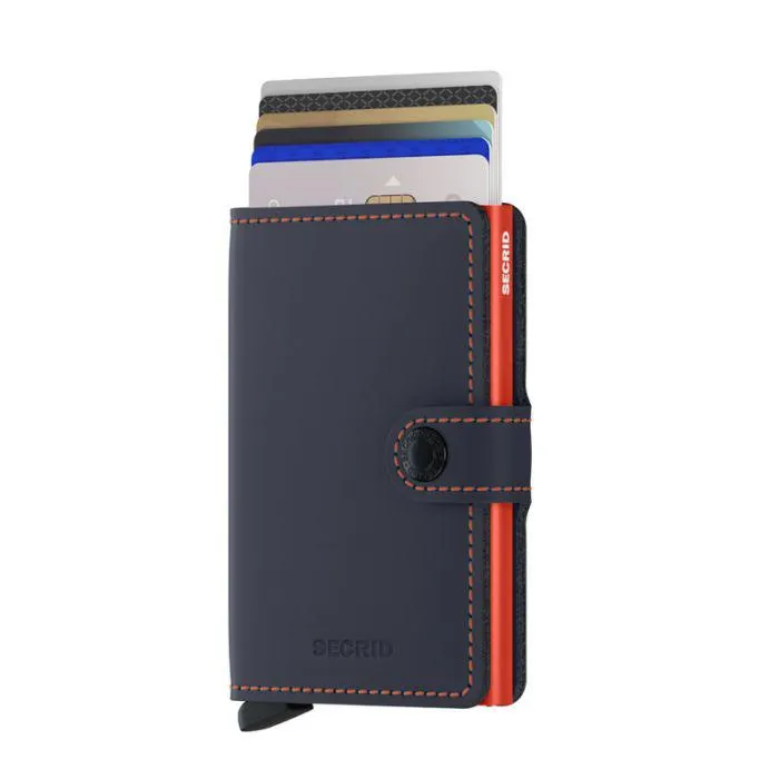 Secrid Miniwallet muu esine MM-NIGHT BLUE & ORANGE