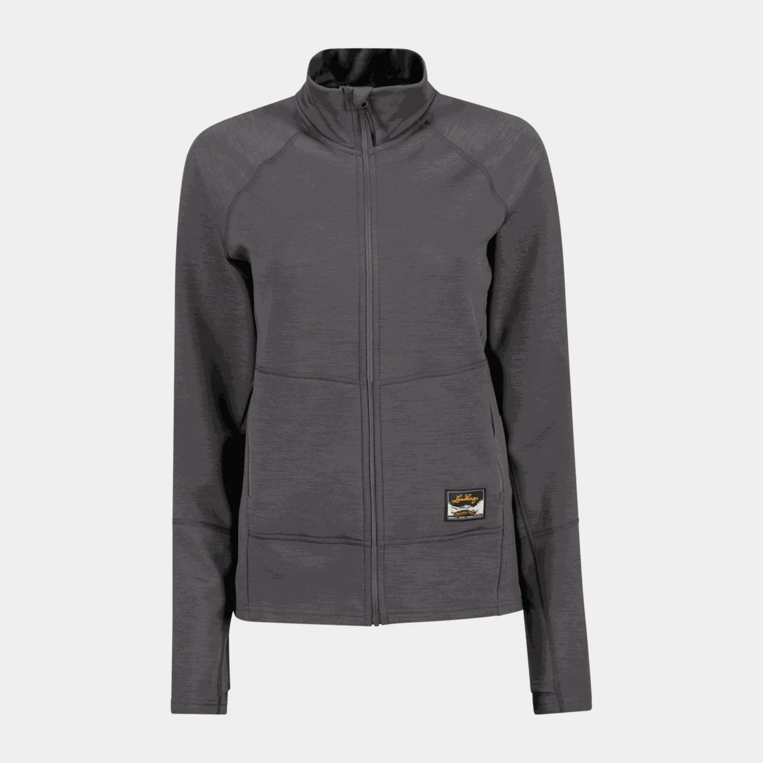 Tived Merino Full Zip nisten villatakki - Harmaa