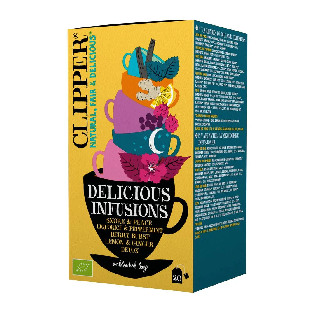 Yrttiteelajitelma Delicious Infusions 20 pss, 40 g