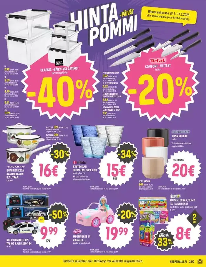 HalpaHalli tarjoukset voimassa alkaen 28. tammikuuta - 11. helmikuuta 2025 - Tarjouslehti sivu 9