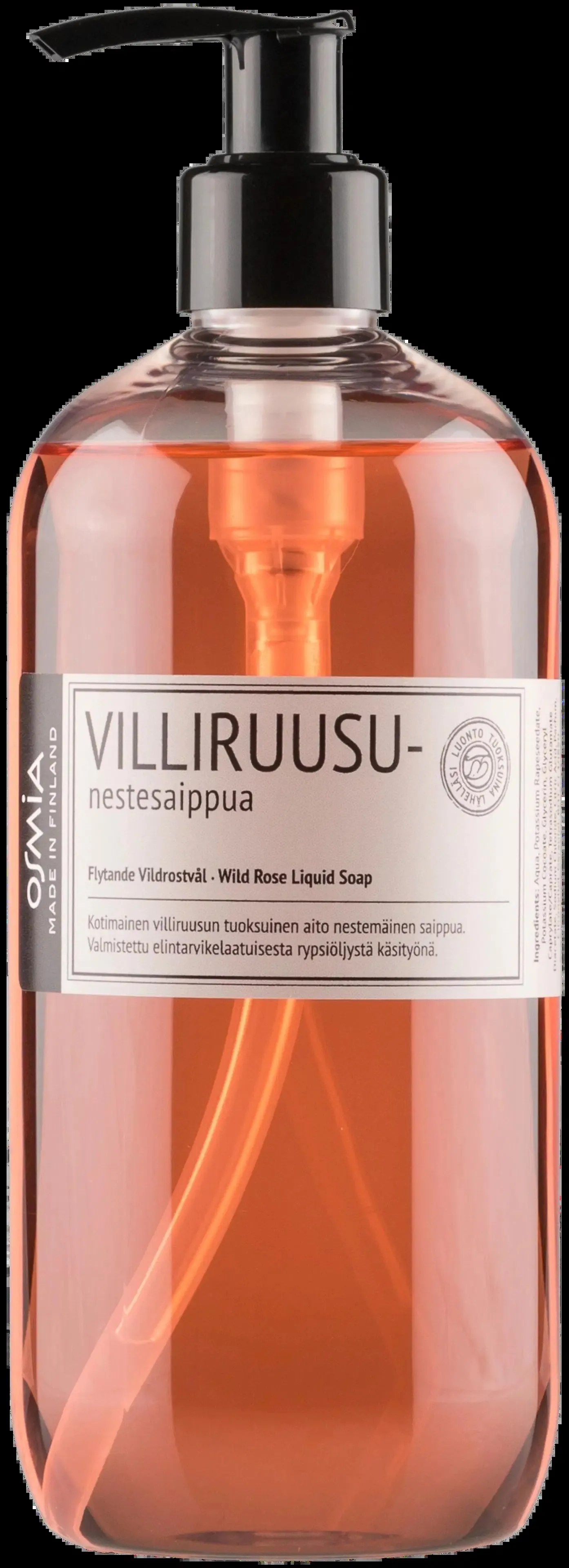 Osmia Nestesaippua Villiruusu 500ml