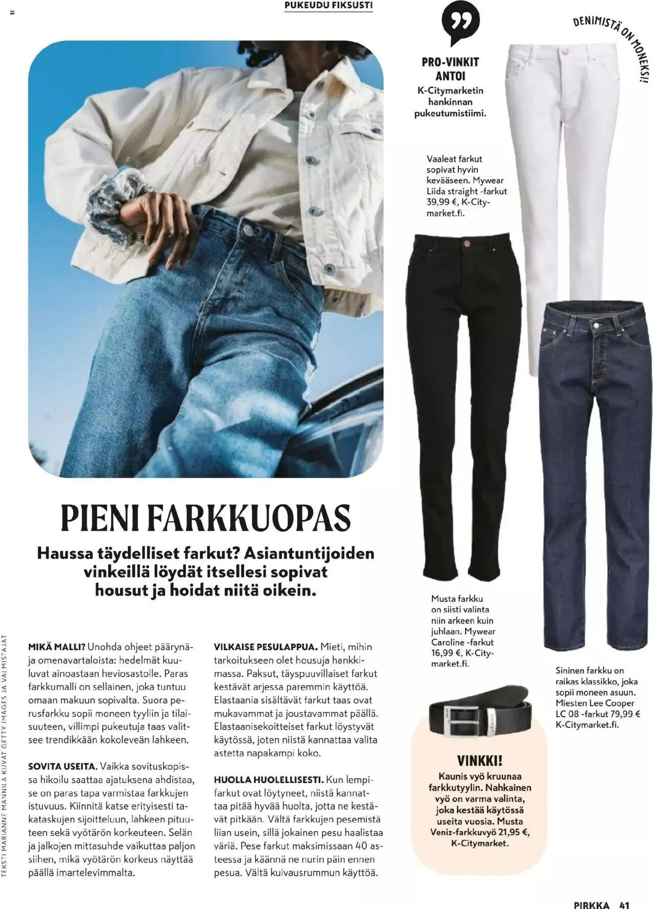 K-Market - Pirkka voimassa alkaen 27. maaliskuuta - 23. huhtikuuta 2024 - Tarjouslehti sivu 41