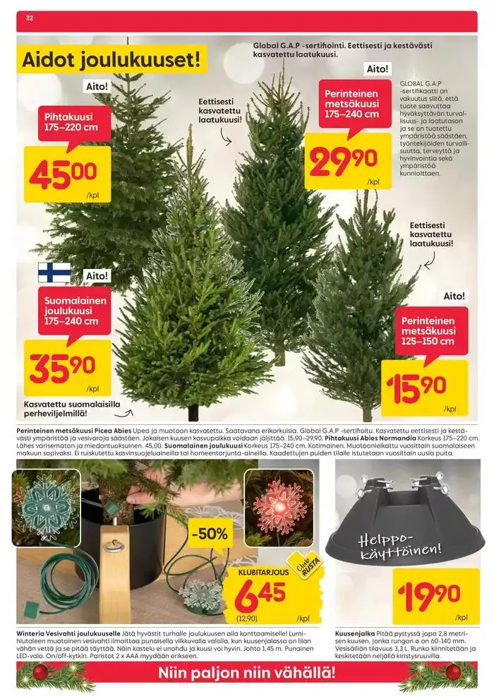 Black week voimassa alkaen 26. marraskuuta - 1. joulukuuta 2024 - Tarjouslehti sivu 22