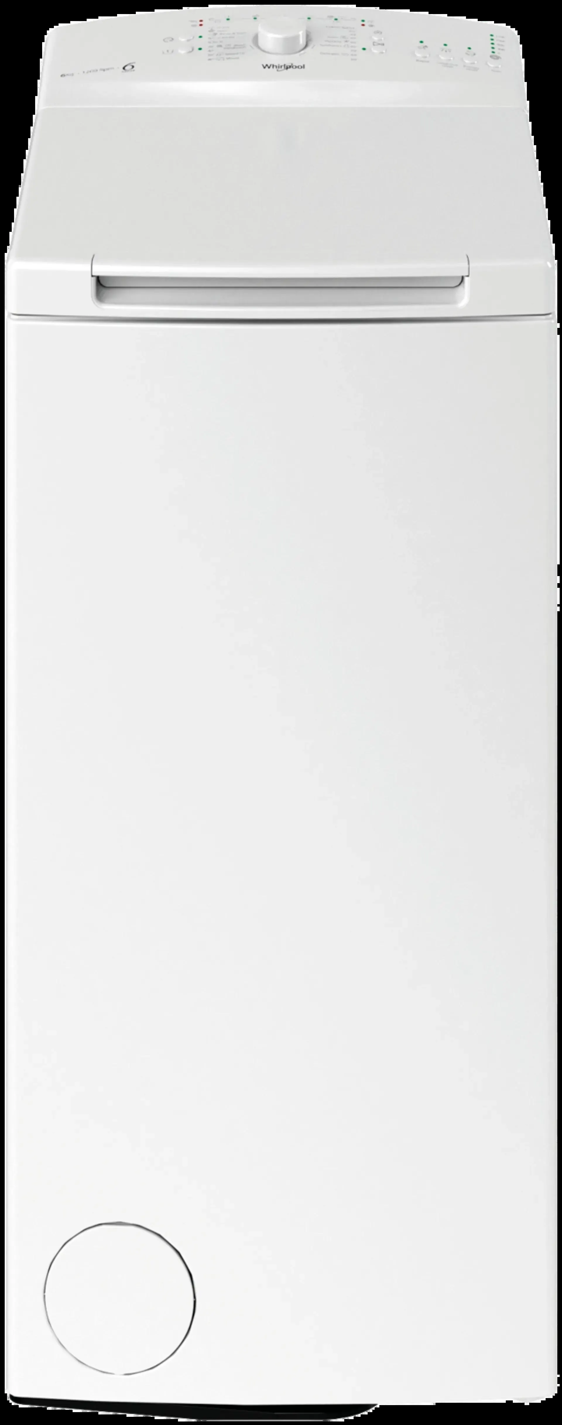 Whirlpool päältä täytettävä pyykinpesukone TDLR 6240L EU/N 6kg valkoinen