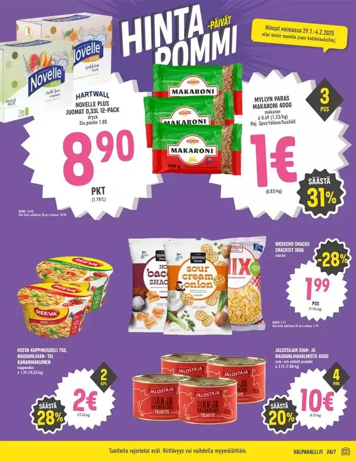 HalpaHalli tarjoukset voimassa alkaen 28. tammikuuta - 11. helmikuuta 2025 - Tarjouslehti sivu 5