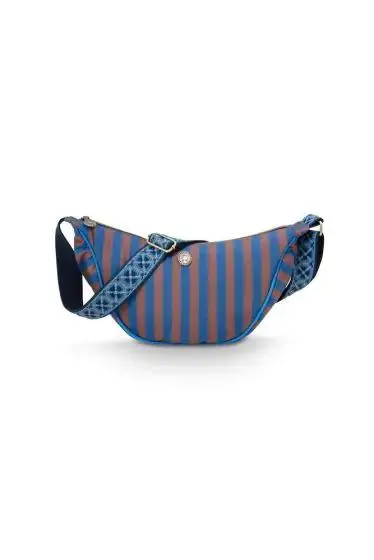 Pip Studio olkalaukku Freya Half Moon Stripe Blue
