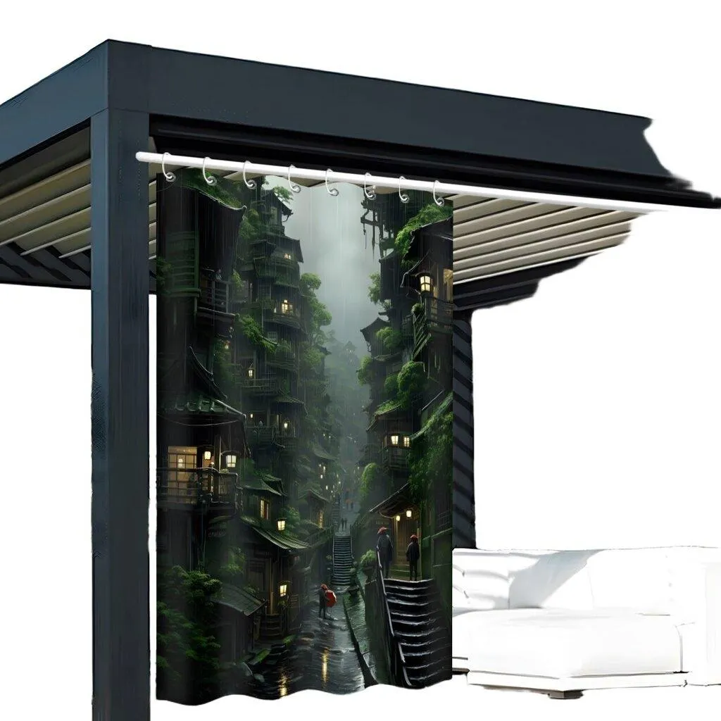 BAIJIAHAO Polyesteri Ulko Yksityisyysverho UV-suoja Pickify, 1PC-180X243cm/71*96in