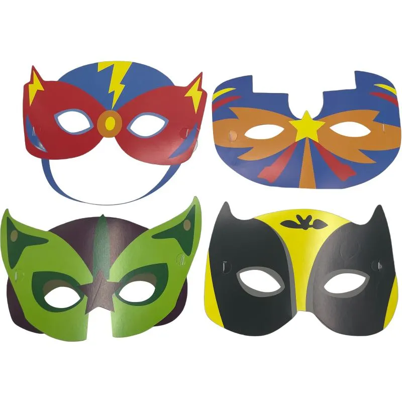 Partynaamio Let's Party 8 kpl Supersankari