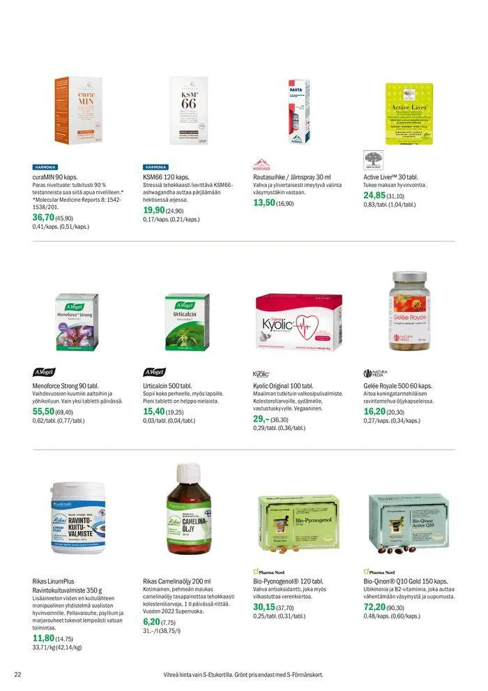 Kuvasto elokuu 2024 voimassa alkaen 29. heinäkuuta - 1. syyskuuta 2024 - Tarjouslehti sivu 22