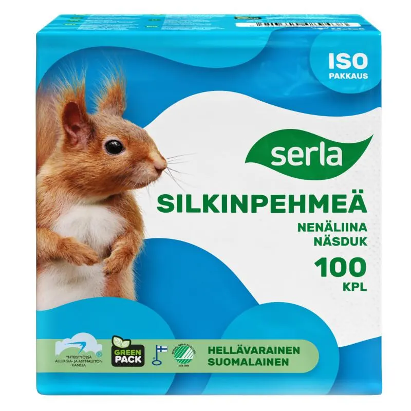 Nenäliina Serla 100 kpl silkinpehmeä