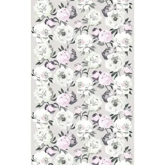 Pentik Pioni akryylipinnoitettu puuvillakangas vaaleanharmaa