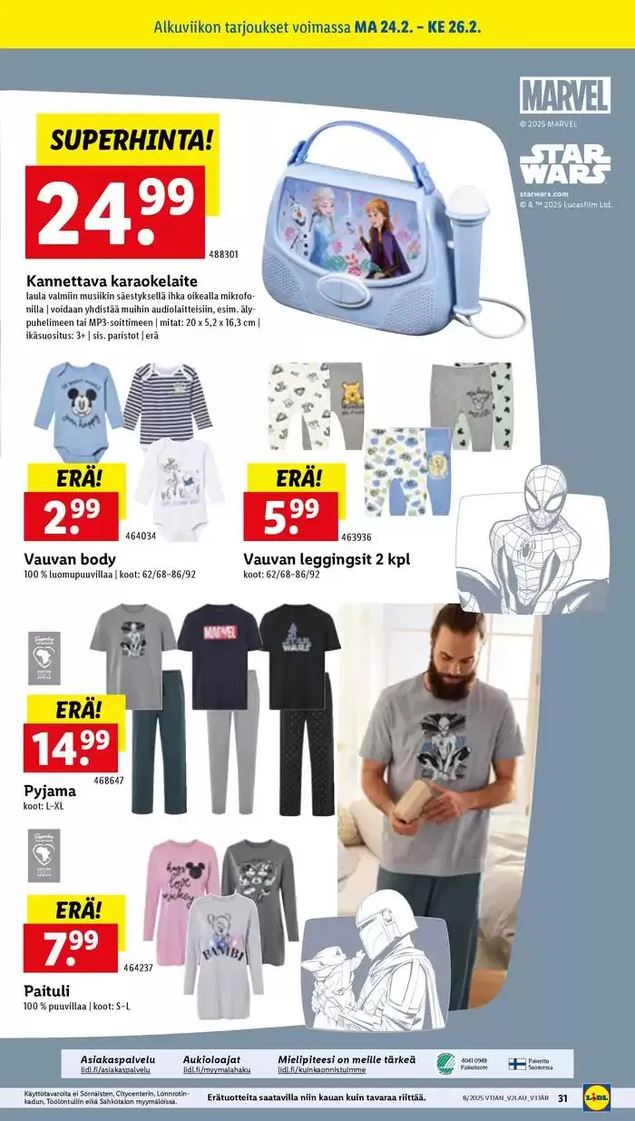 Huippudiilit ja alennukset voimassa alkaen 17. helmikuuta - 26. helmikuuta 2025 - Tarjouslehti sivu 33