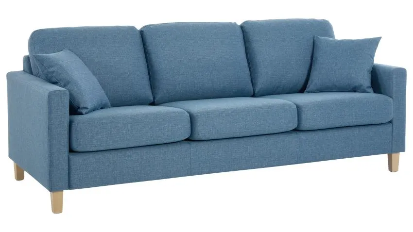 Unico JESPER-sohva Stark-kangas, sininen, 10 cm käsinoja