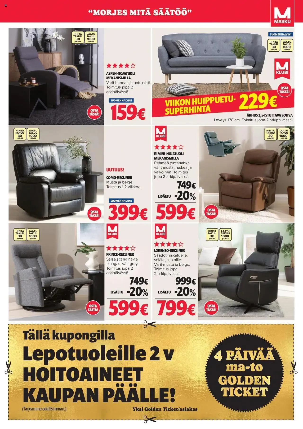 Masku tarjoukset voimassa alkaen 30. syyskuuta - 31. joulukuuta 2024 - Tarjouslehti sivu 11