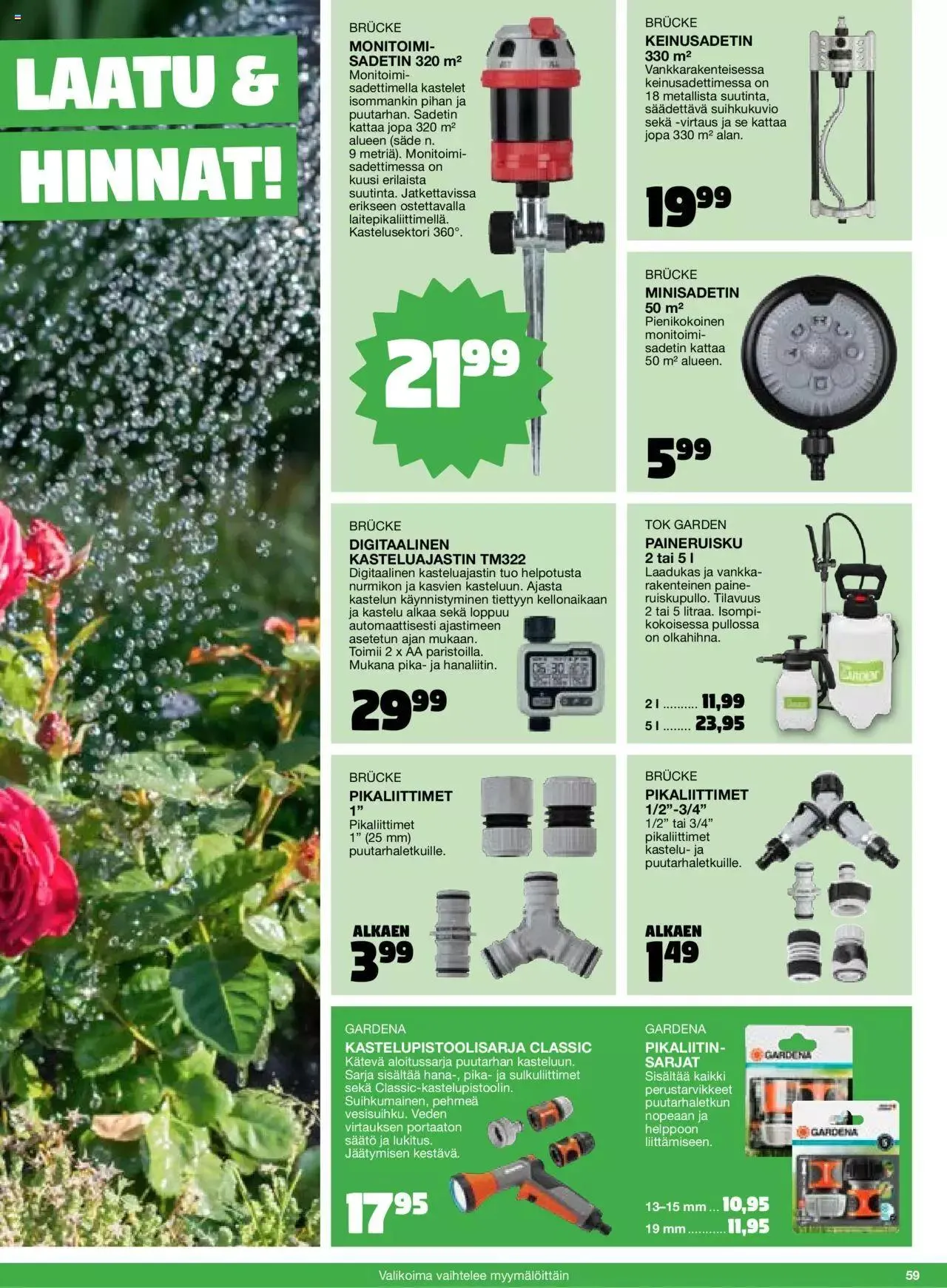 Tokmanni - Kesä 2024 voimassa alkaen 1. huhtikuuta - 31. joulukuuta 2024 - Tarjouslehti sivu 59