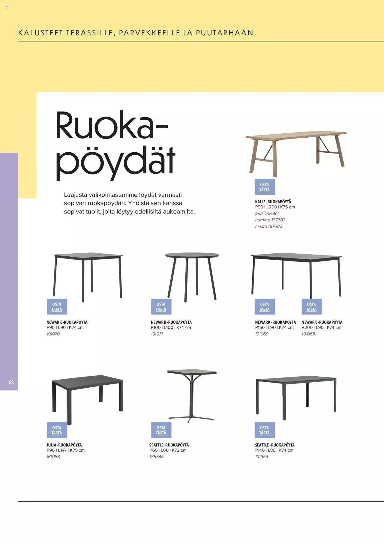 Masku tarjoukset - KESÄ 2024 voimassa alkaen 1. huhtikuuta - 31. joulukuuta 2024 - Tarjouslehti sivu 68