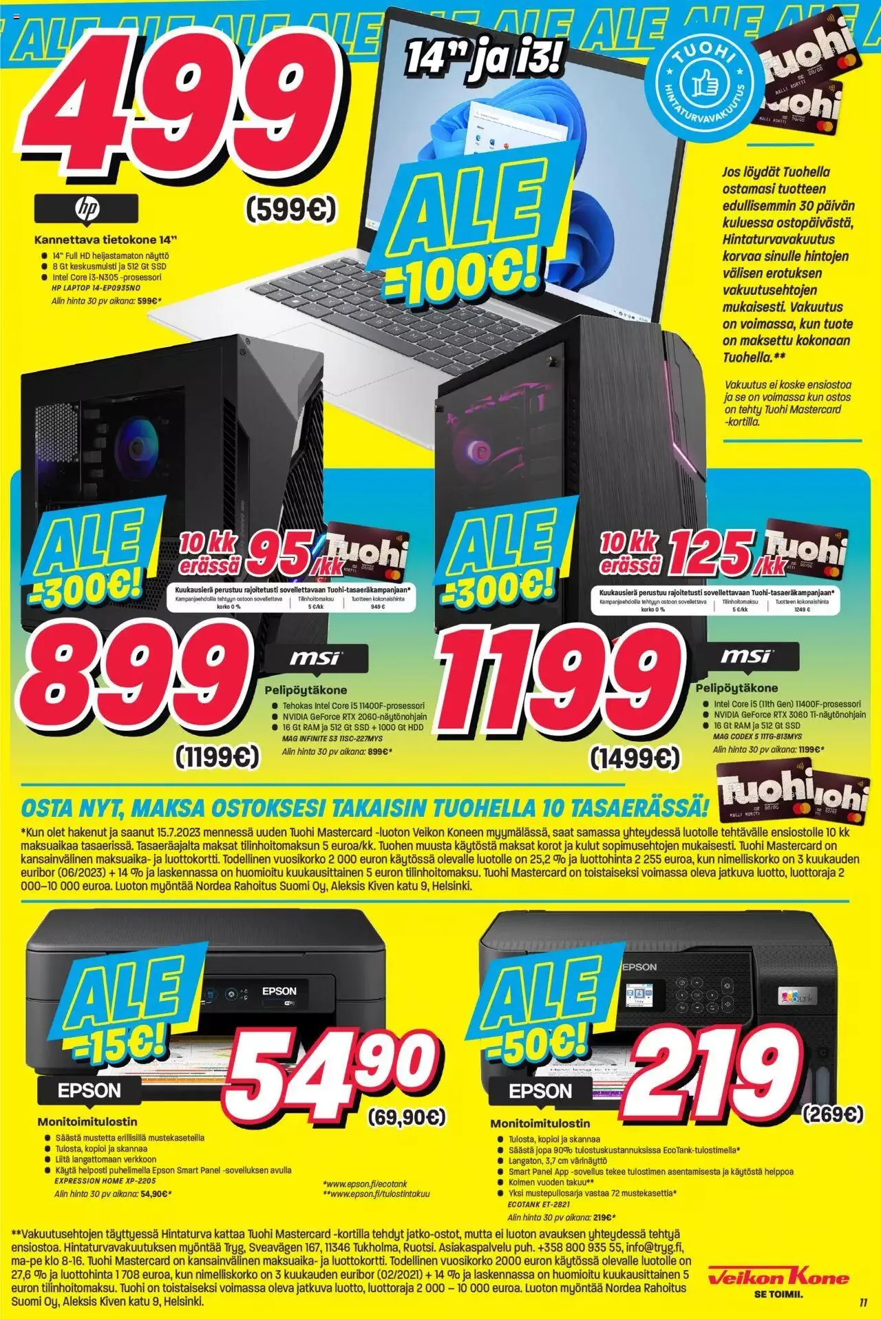Veikon Kone tarjoukset voimassa alkaen 15. heinäkuuta - 31. joulukuuta 2023 - Tarjouslehti sivu 11
