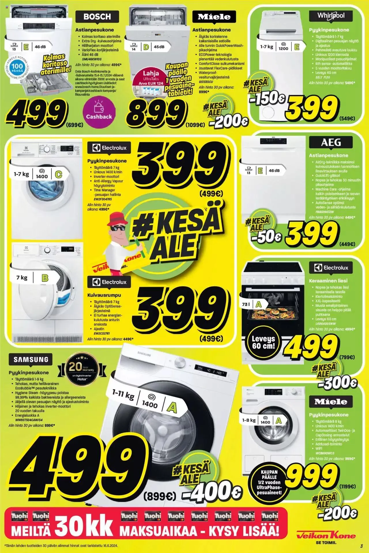 Veikon Kone tarjoukset voimassa alkaen 17. kesäkuuta - 23. kesäkuuta 2024 - Tarjouslehti sivu 3