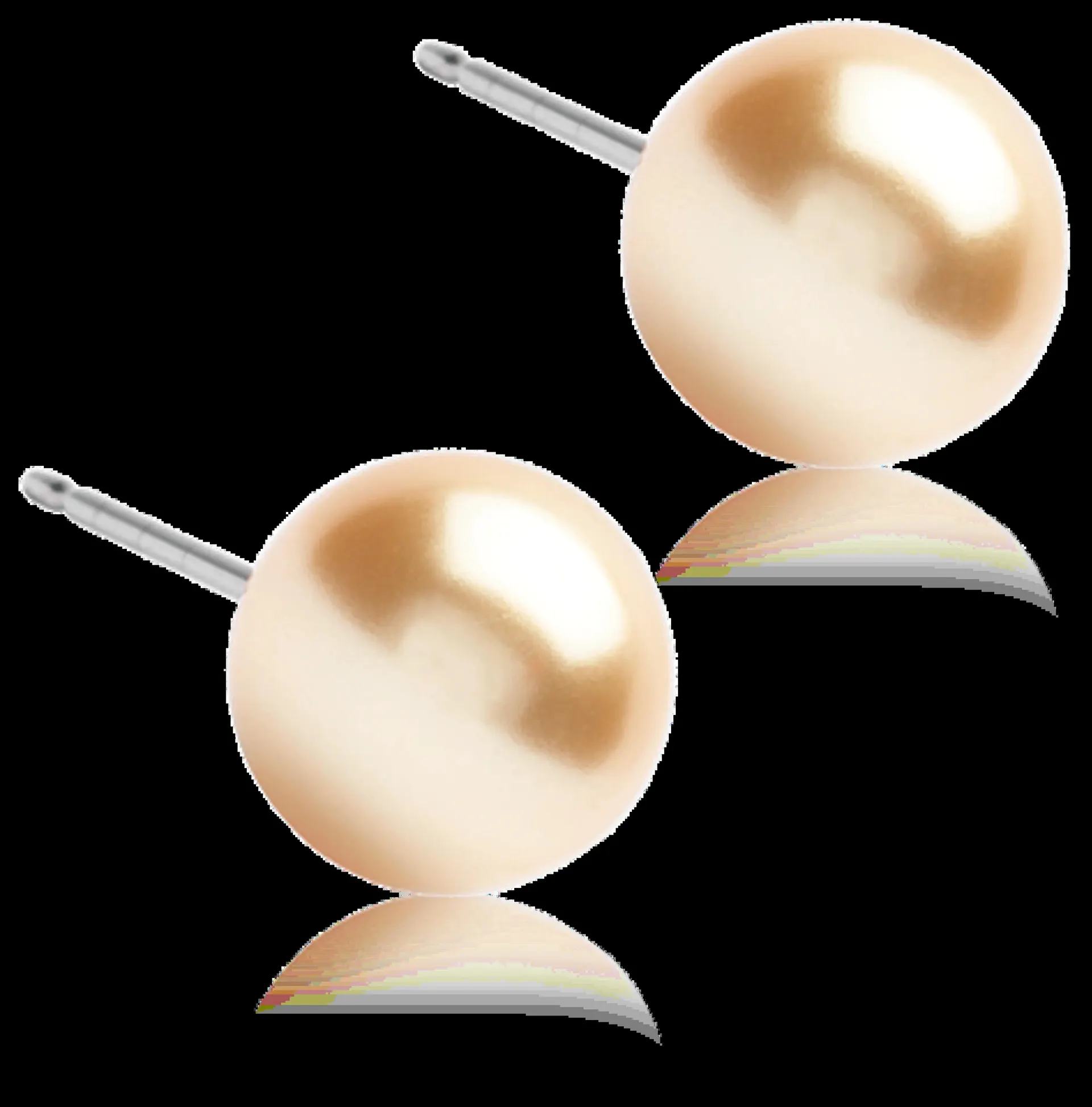 Blomdahl NT Pearl 8 mm, Golden shimmer korvakorut