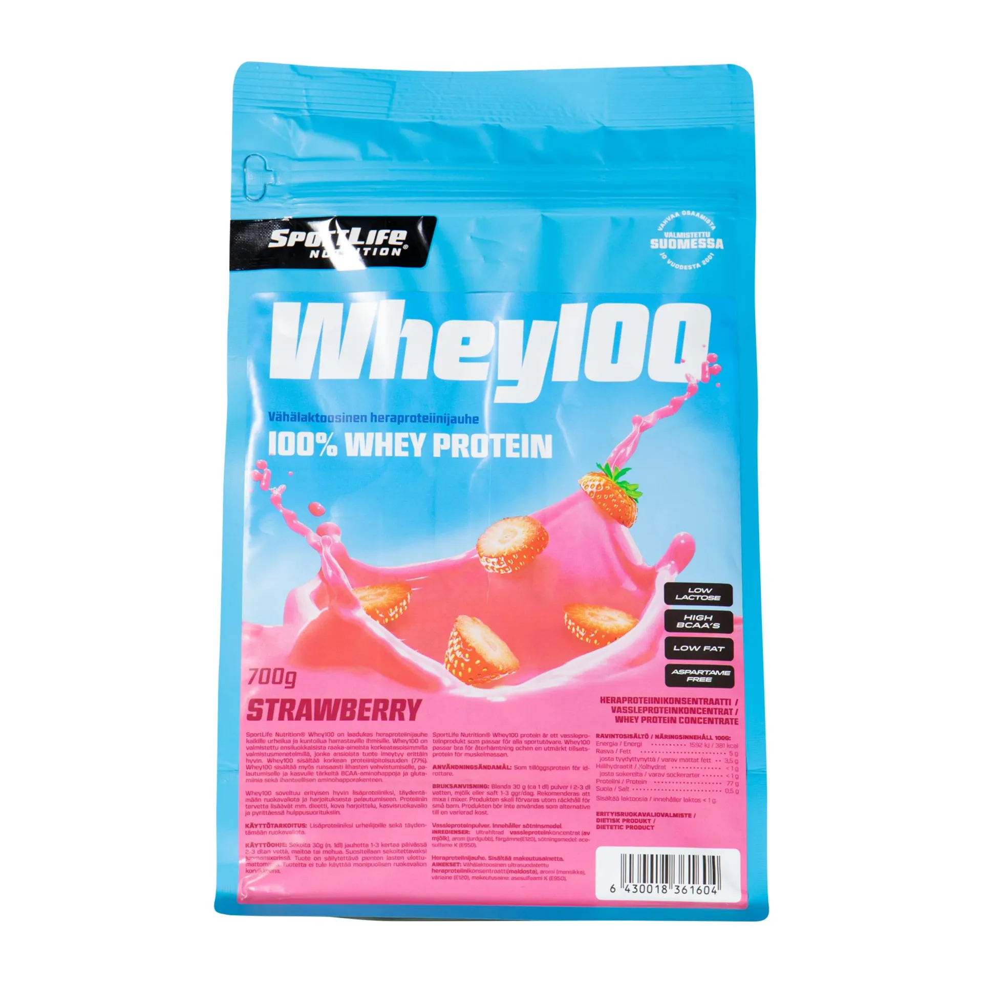SportLife Whey 100, proteiinivalmiste