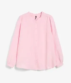 Bluse med volangkrage