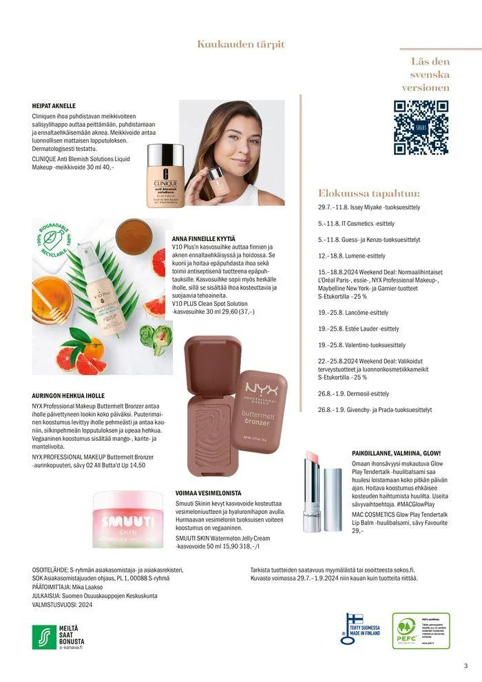 Kuvasto elokuu 2024 voimassa alkaen 29. heinäkuuta - 1. syyskuuta 2024 - Tarjouslehti sivu 3
