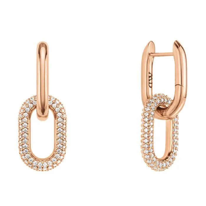 Daniel Wellington Crystal Link teräskorvakorut DW00400576