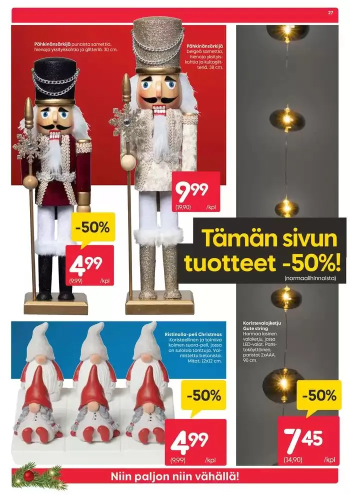 Black week voimassa alkaen 26. marraskuuta - 1. joulukuuta 2024 - Tarjouslehti sivu 27