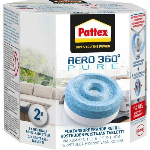 Pattex aero 360° täyttöpakkaus sis. 2 tabl. neutraali