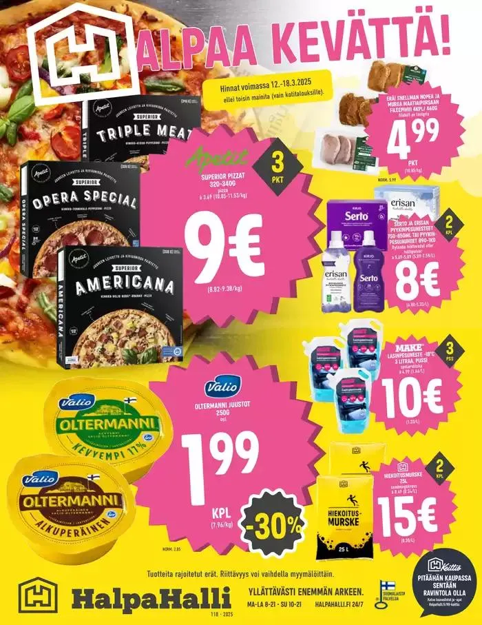 HalpaHalli tarjoukset - 1